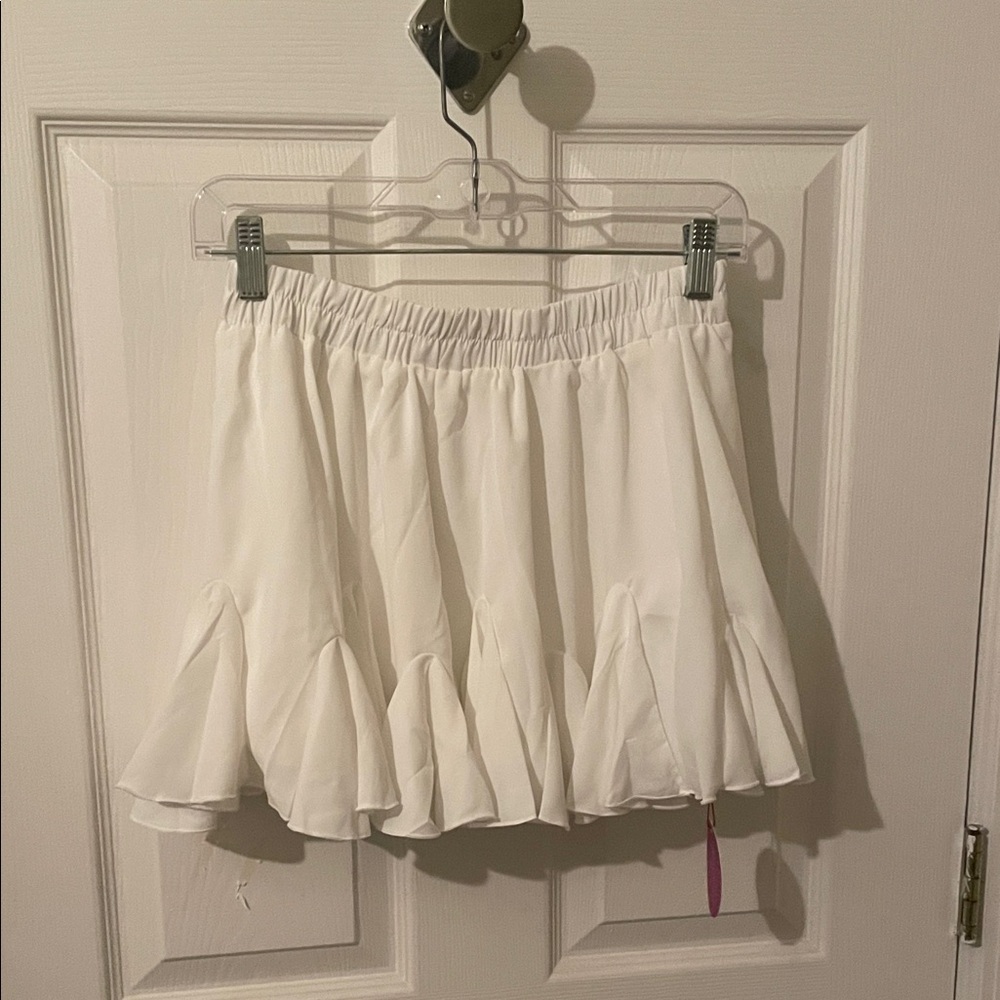 White Ruffled Skirt